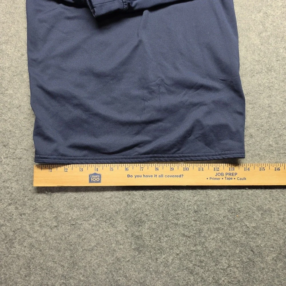 Nike Pro Therma-FIT Blue Mock Neck Long Sleeve Shirt Size S Logo